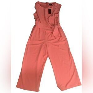 Tahari ASL Vibrant Pink Jumpsuit
